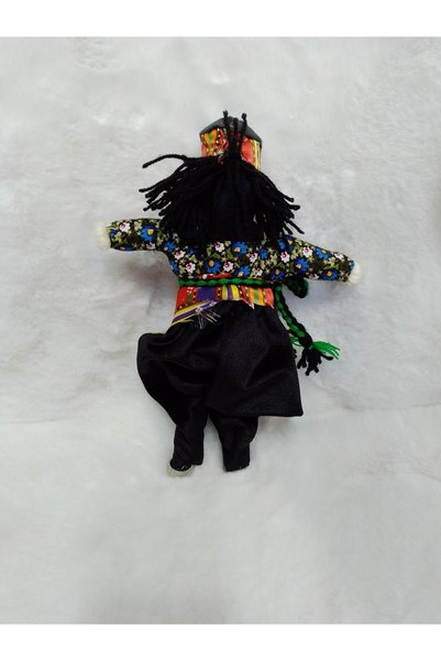 ŞAHMERDANOĞLU Anadolu's Yiğidi: Traditional Handmade Male Cloth Doll Bu87
