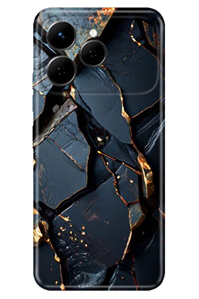 TECNO Spark 40 4G Kılıf Black Temalı Desenli Darbe Emici Silikon