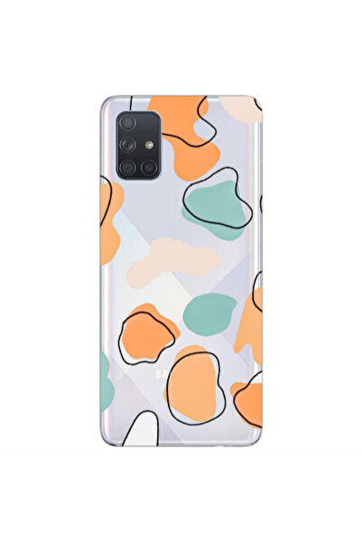 Other Samsung A71 Colorful spots Transparent Silicone TPU Θήκη
