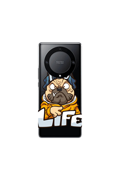 Other Honor Magic5 Lite 5G Pug Life 2 Transparent Silicone TPU Θήκη