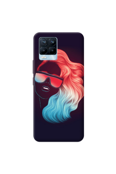 Other Realme 8 Pro Girl with glasses Transparent Silicone TPU Θήκη