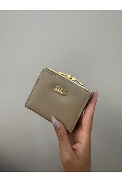 PurpleART Women's Clip-On Multi-Compartment Coin Pocket Mini Leather Wallet a...