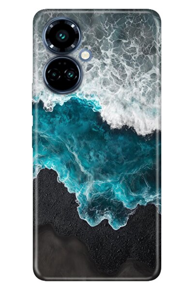 TECNO Camon 19 Pro (CI8n) Kılıf Ocean Fine Temalı Desenli Darbe Emici Silikon
