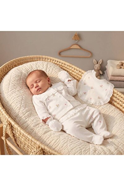 LisaLoom Be Happy Fisto Floral 100% Cotton Newborn Baby Girl 5 Piece Hospital...