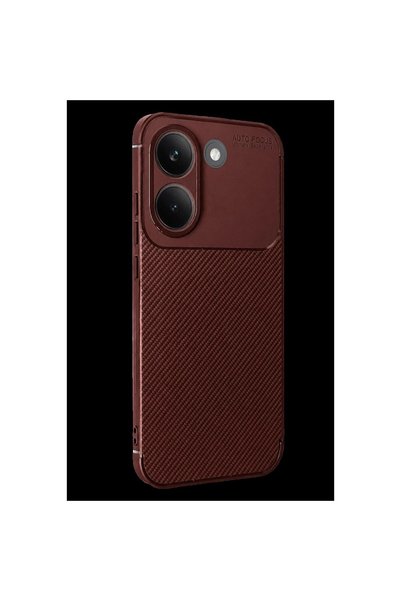 atastore2017 غطاء كربوني بوكو X8 برو مع تركيز تلقائي - أحمر داكن