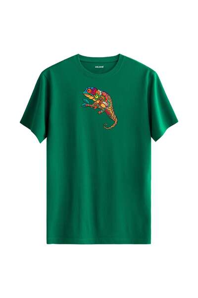 Colermi Colorful Chameleon Printed T-Shirt