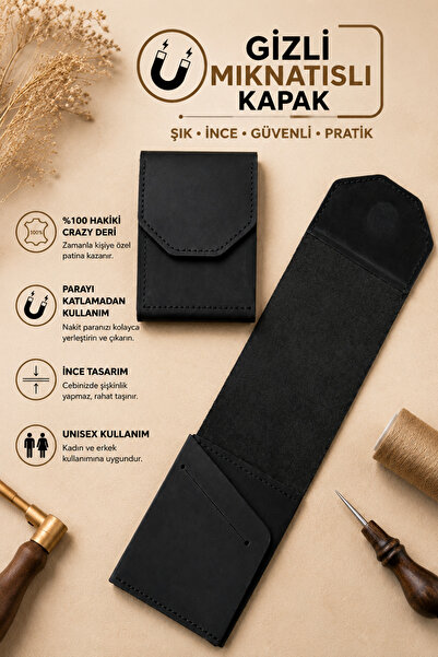 Wibego Will Good Be 100% Genuine Crazy Leather Money Portfolio, Minimalist Ca...