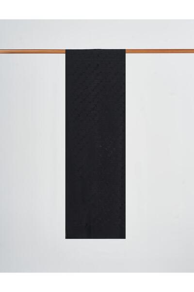 Kayra Pamučni šal sa detaljima logotipa, crni