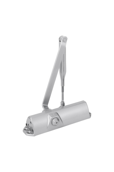 dormakaba Hydraulic silver door closer with articulated arm - DORMA TS68-SILVER