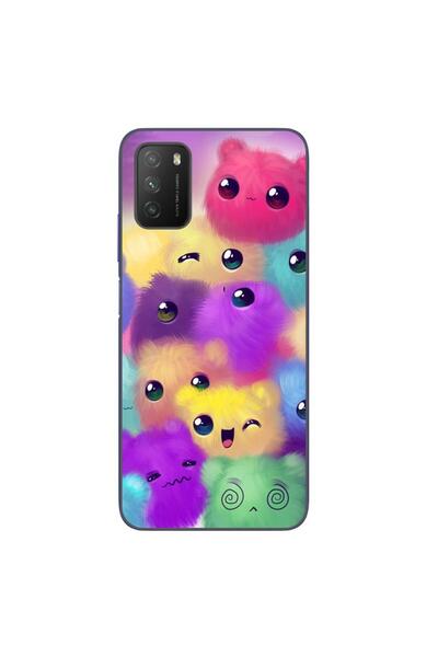 OEM Case compatible with Xiaomi Poco M3 Silicone Gel Tpu Colorful Fluffy Pattern