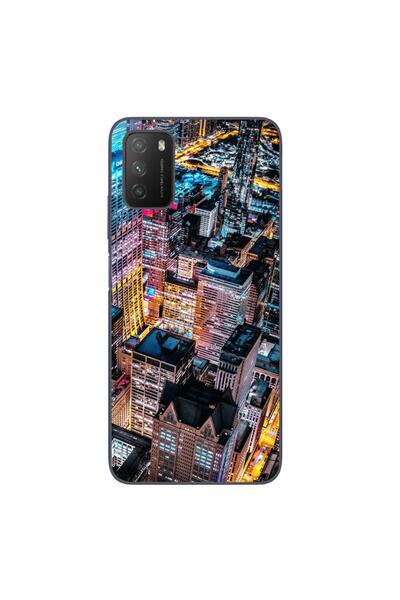 OEM Case compatible with Xiaomi Poco M3 Silicone Gel Tpu Model Night City