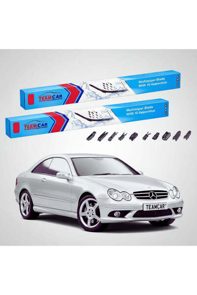 TEAMCAR Windshield wipers Mercedes-Benz CLK Coupé C209 2002-2009 | Front Set ...