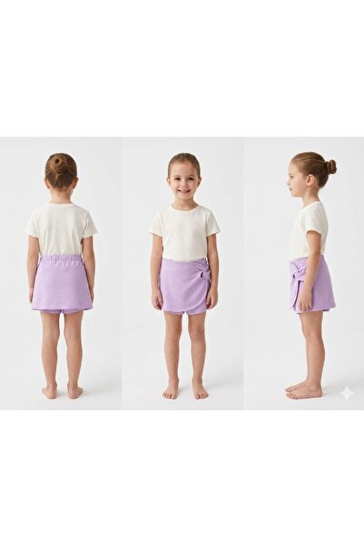 Benetton Girl's Cross-Front Shorts Skirt