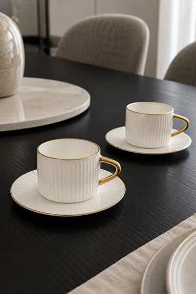 N Concept Pure Gold 2-Piece Premium Coffee Cup Set