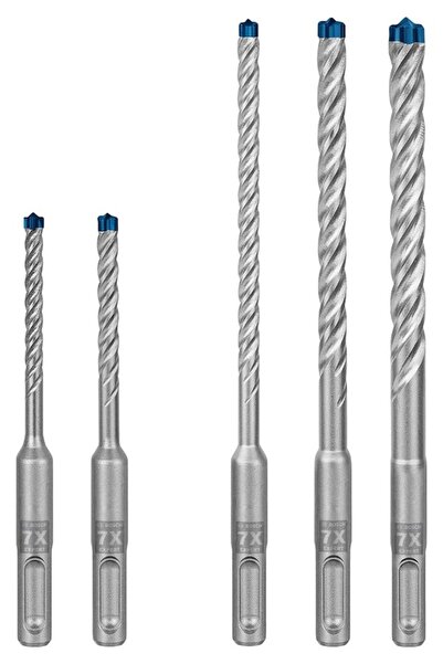 Bosch Expert Sds Plus-7x Kırıcı Delici Delme Ucu Seti 5/6/6/8/10 Mm 5 Parça -...