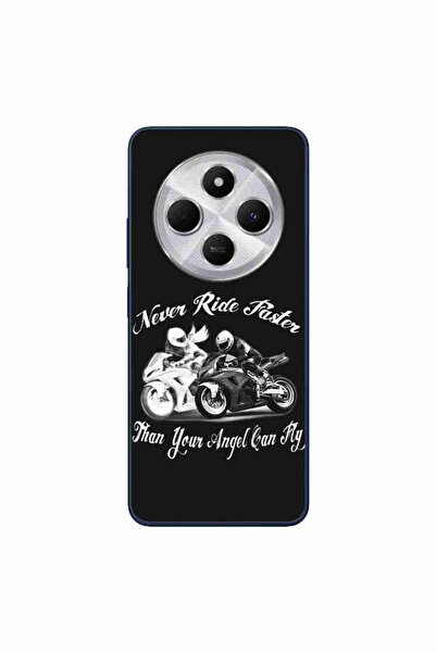 OEM Case compatible with Xiaomi Redmi 14C Silicon Gel Tpu Pattern Never Ride ...