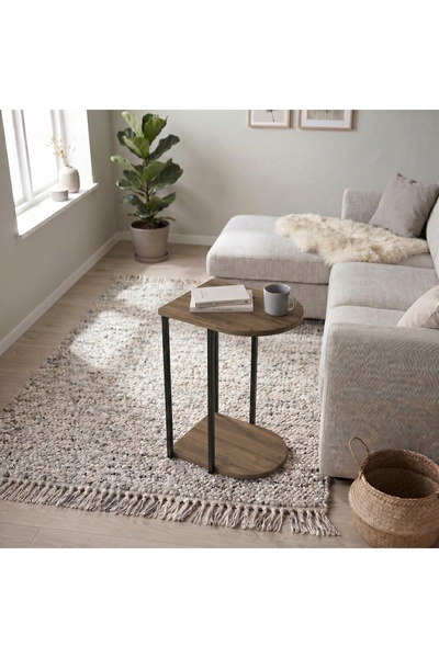 Mourah Home Roya Modern Side Table 56cm W - Brown M.SH.29382.3