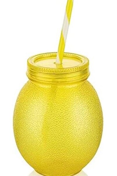 Genel Markalar Evren Akrilik Limon Pipetli Bardak 650ml | Ferahlatıcı ve Renk...