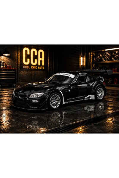 scntoys 1:24 Scale Bmw Z4 Gt3 Diecast Model Car Black Openable Doors Bmw Z4 M...