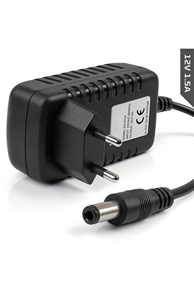 IRONSTAR 12 volt 1.5 amper 5.5 -2.5 jak ölçüsü adaptör 12v1.5a 12 volt