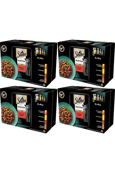 Other Hrană umedă pentru pisici Sheba, amestec de arome, 48x85g