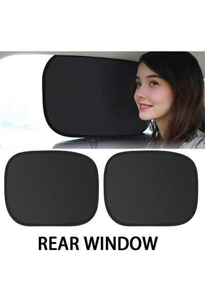 Choice1 Rear 2pcs UV Block Car Static Cling Sun Shade Window Cover Heat Shiel...