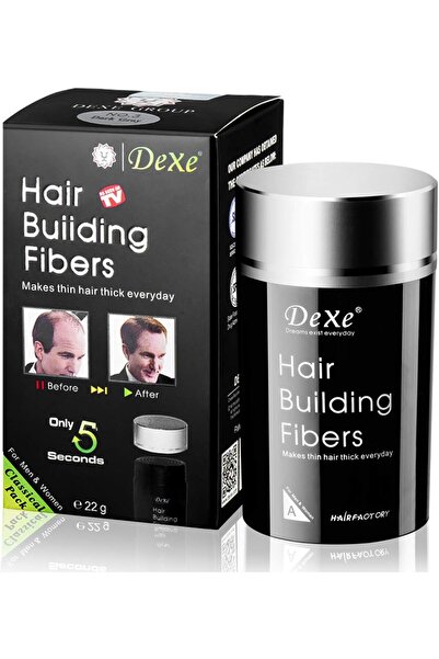 Dexe Hair Building Fibers Color Powder Instantly Thicken Thinning Hair for Me...