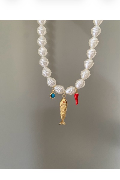 gaila design Barok İncili Yaz Kolyesi
