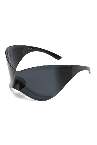 Choice9 black Cycling New Oversized Y2K Punk Rimless Sunglasses Women Men Bra...