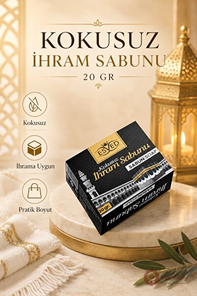 İlkbenaldim Ihrama Suitable Odorless Solid Soap 20Gr Solid Soap for Hajj and ...