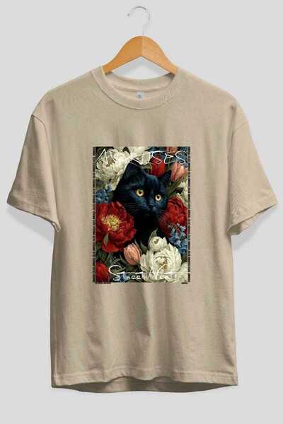 Ankhises Μπλουζάκι  "For the Love of Cats " με στάμπα γάτας στο μπροστινό μέρ...