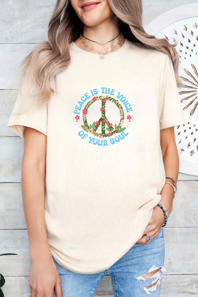 Sarah's Boutique Women's T-shirt – 100% cotton – Peace Soul