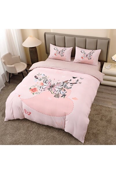 Edormitor Set de lenjerie de pat 5D Finet din 4 piese cu cearșaf elastic - Fl...