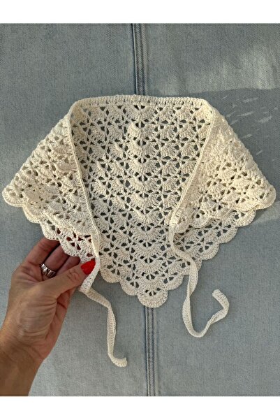 ARTTMACRAME Kadin dantel bandana örgü bandana