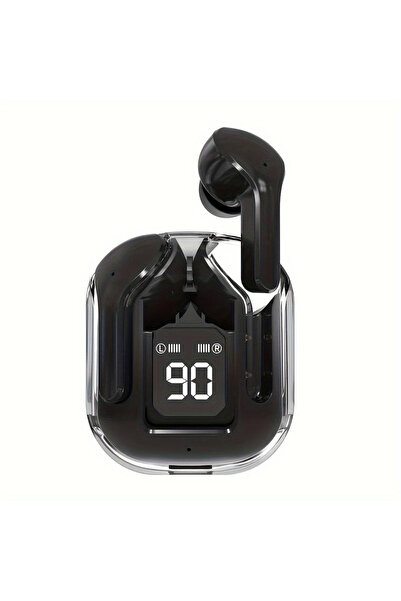 Tim Casti wireless TWS transparente, Bluetooth 5.3, sunet 8D, incarcare Type-C