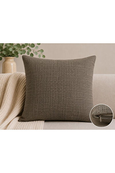 Şanlıavm 45X45 Striped Coffee Decorative Pillow Case