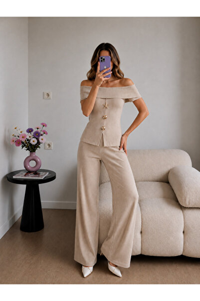 Ekim Store Komplet bluza i pantalona sa zlatnom zvezdom i madoninim ovratnikom