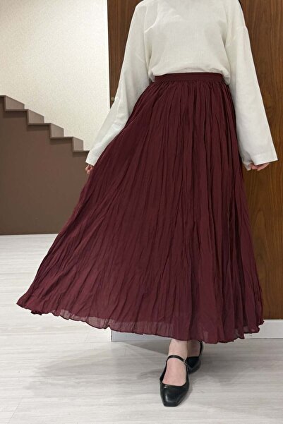 Faya Boutique Bordo Crush Vual Keten Etek