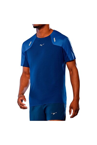 MIZUNO Tricou de alergare pentru bărbați Tech Light SS 2025-Albastru închis-S