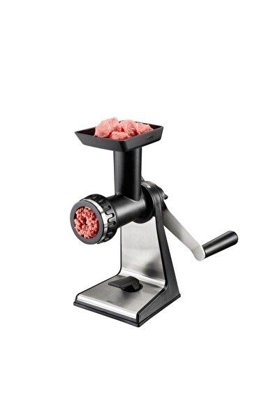 GEFU TRANSFORMA Manual Meat Grinder, Stainless Steel, Black/Silver