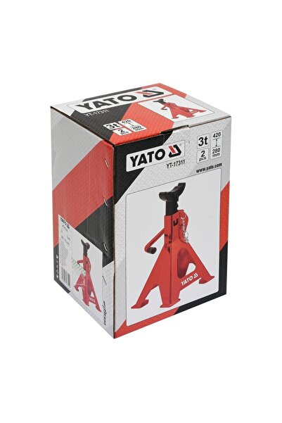 yato YT-17311 Set of 2 Jack Stands, 3 Ton Capacity
