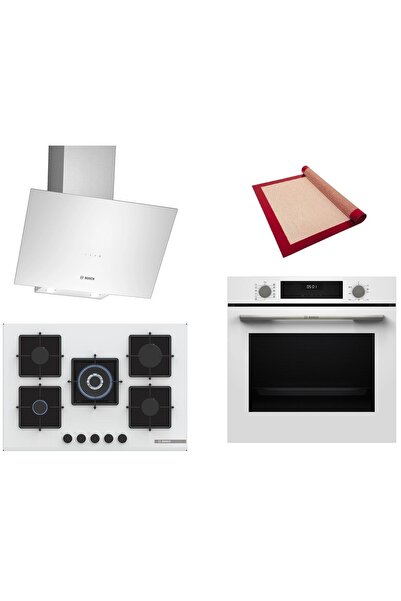 Bosch Beyaz 3 lü Ankastre Set 594 ( HUA717BV0T - PNQ7B2P31O - DWK64PJ20T ) 75...