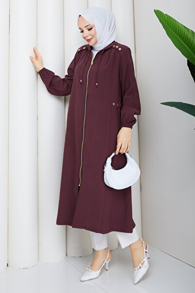 Pamuk Butik Kadın Omuzu Apoletli Cepli Kap