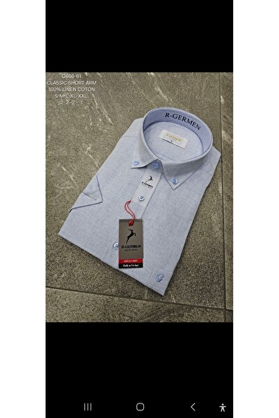 Cinar erkek giyim Men's Shirt Short Sleeve Pocket Linen Summer Classic Dad