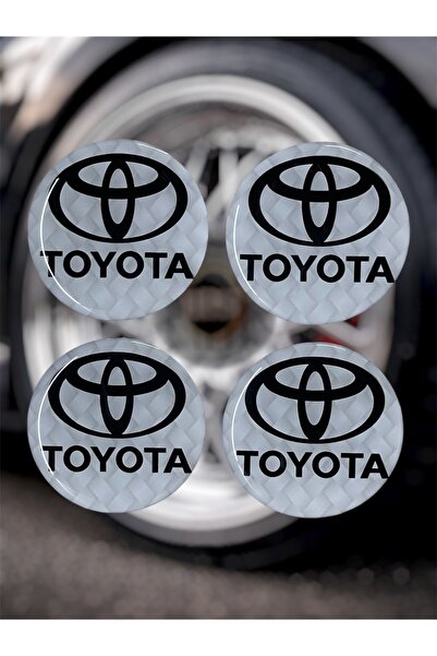 Damla Etiket Toyota Wheel Hub 4-Piece Universal Wheel Hub 3D Wheel Emblem Dro...