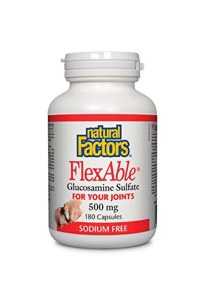 Natural Factors جلوكوزامين سلفات مرن، 500 ملغ، 180 كبسولة