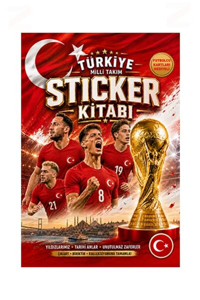 Yuva Yayınları Türkiye Milli Takım Stıcker Kitabı(Futbolcu Kartları Hediyeli)