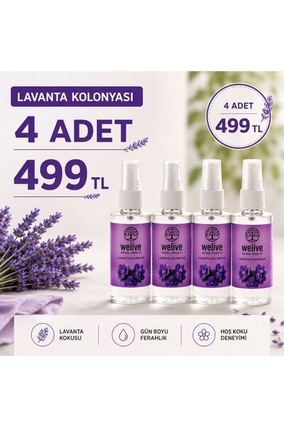 Welive Lavanta Kolonyası 50 ml – Sivri Sinek Kovucu ve Ferahlatıcı