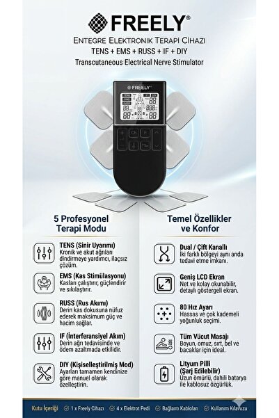 Freely 5 FONKSİYONLU TENS ALETŞ