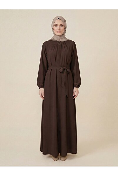 Beyza Giyim 9588 Yakası Pileli Ferace